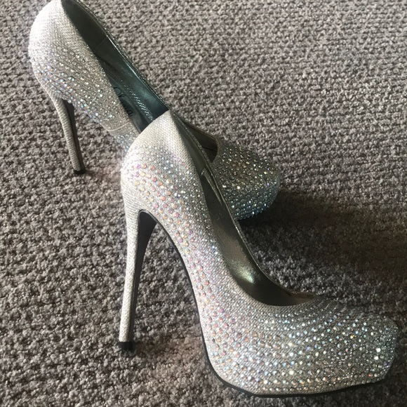 candis rhinestone heels